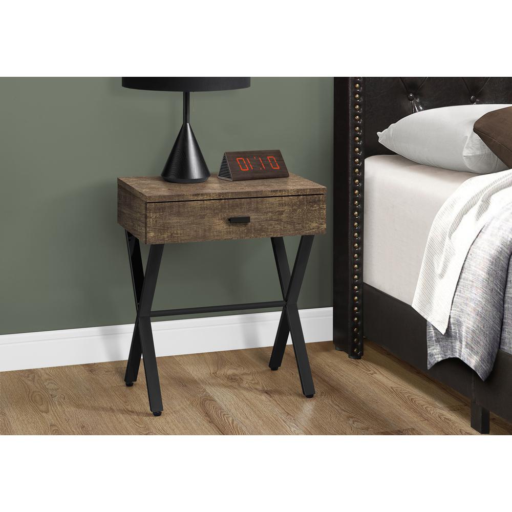 Accent Table, Side, End, Nightstand, Lamp, Storage Drawer, Living Room. Picture 3
