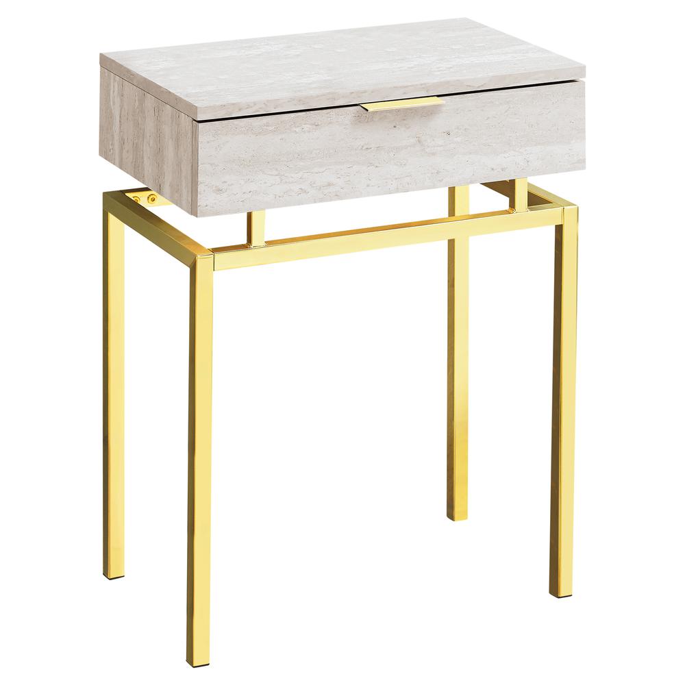Accent Table, Side, End, Nightstand, Lamp, Storage Drawer, Living Room. Picture 1