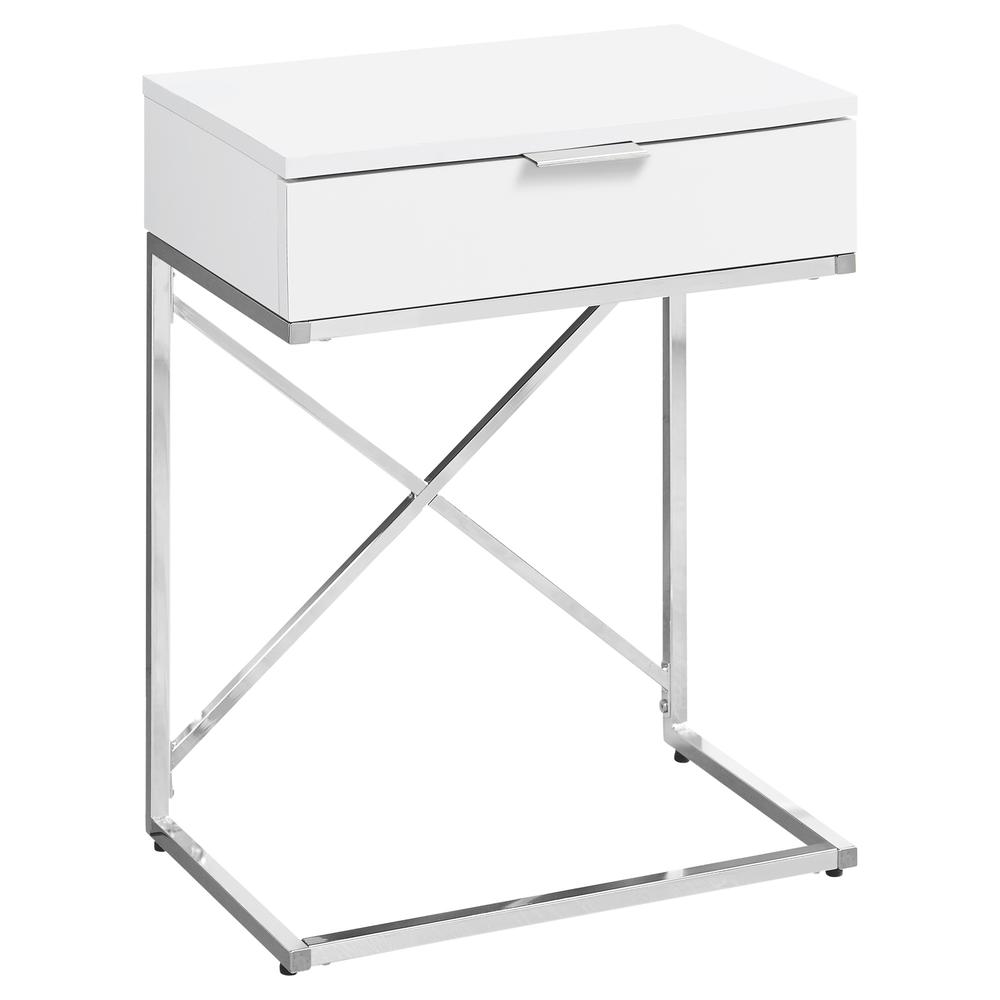 Accent Table, Side, End, Nightstand, Lamp, Storage Drawer, Living Room, Bedroom. Picture 1