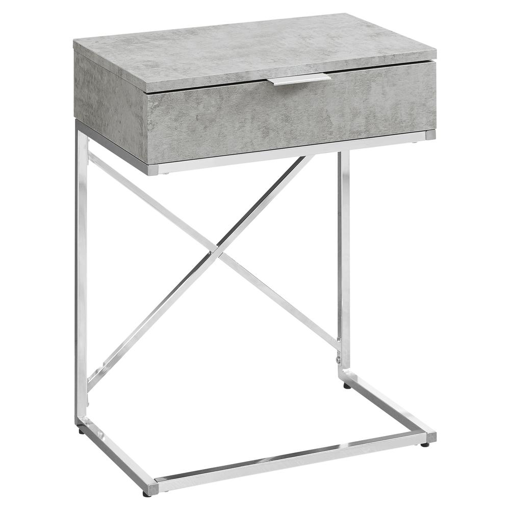 Accent Table, Side, End, Nightstand, Lamp, Storage Drawer, Living Room, Bedroom. Picture 1
