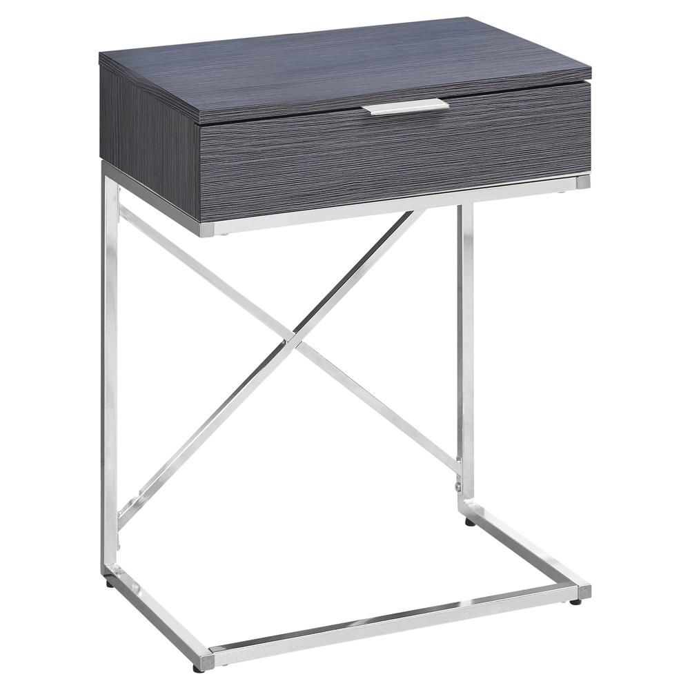 Accent Table, Side, End, Nightstand, Lamp, Storage Drawer, Living Room, Bedroom. Picture 1