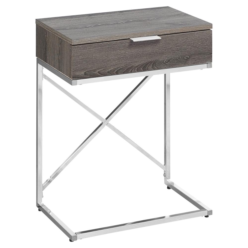 Accent Table, Side, End, Nightstand, Lamp, Storage Drawer, Living Room, Bedroom. Picture 1