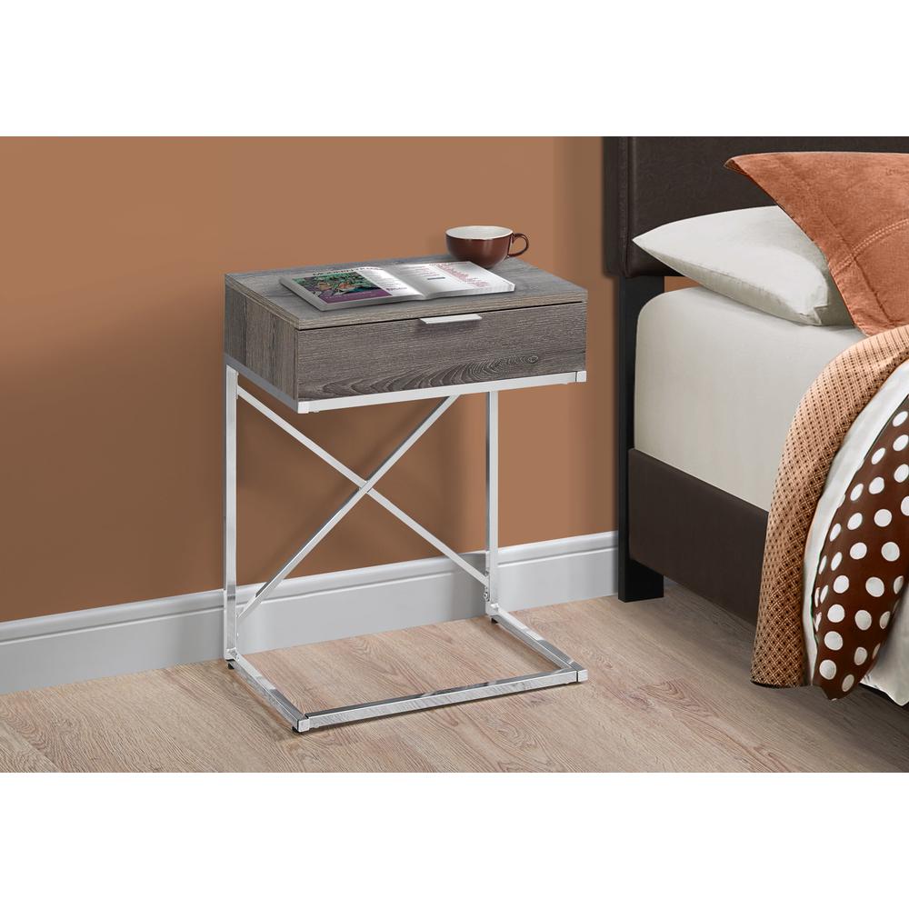 Accent Table, Side, End, Nightstand, Lamp, Storage Drawer, Living Room, Bedroom. Picture 3