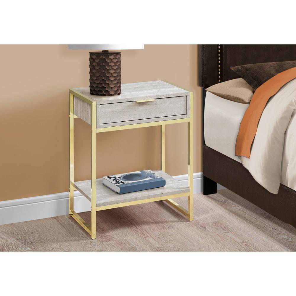 Accent Table, Side, End, Nightstand, Lamp, Storage Drawer, Living Room, Bedroom. Picture 3