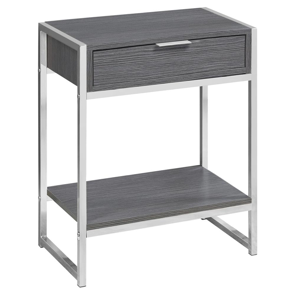 Accent Table, Side, End, Nightstand, Lamp, Storage Drawer, Living Room, Bedroom. Picture 1