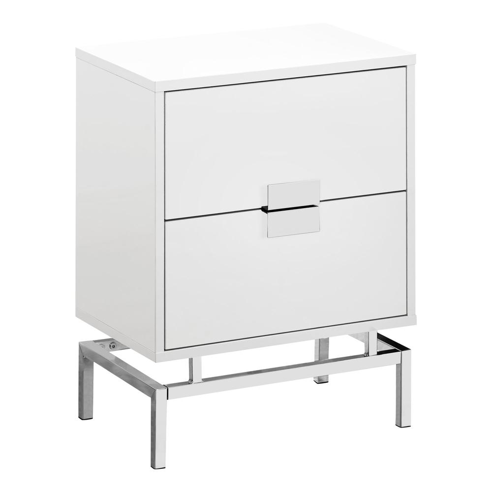 Accent Table, Side, End, Nightstand, Lamp, Storage Drawer, Living Room, Bedroom. Picture 1