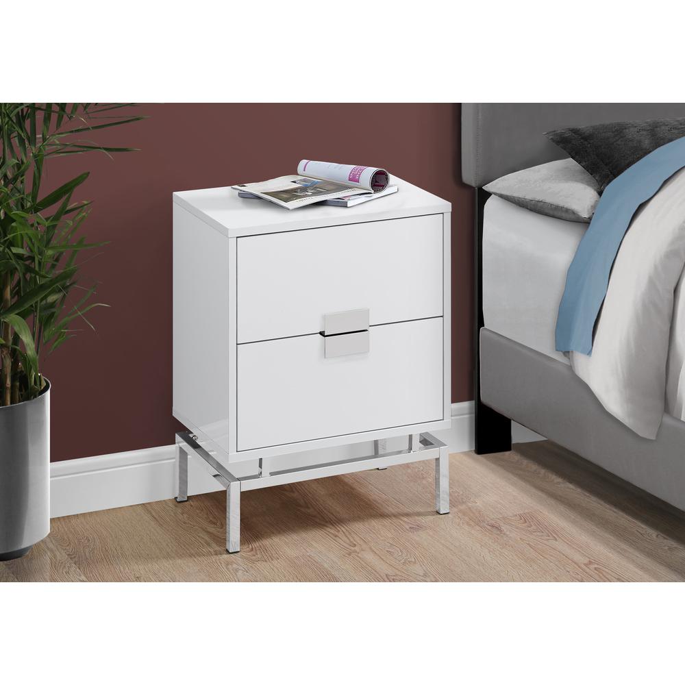 Accent Table, Side, End, Nightstand, Lamp, Storage Drawer, Living Room, Bedroom. Picture 3