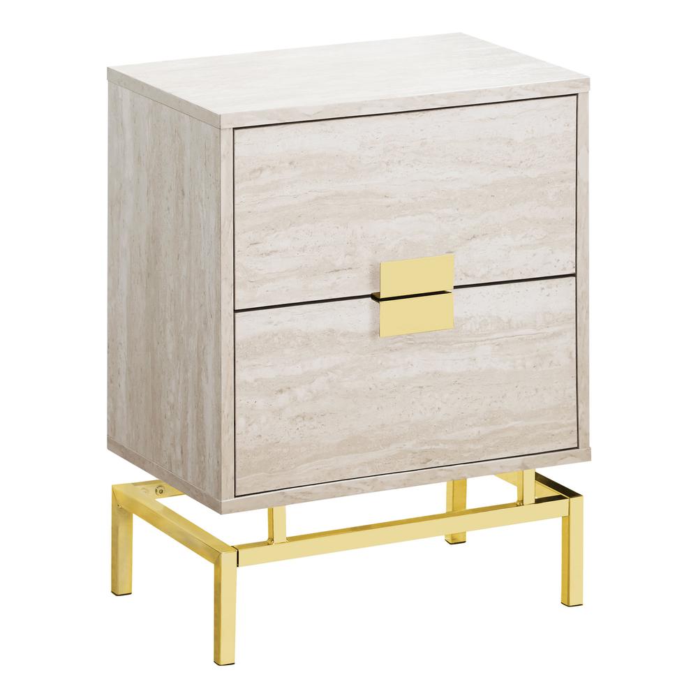 Accent Table, Side, End, Nightstand, Lamp, Storage Drawer, Living Room, Bedroom. Picture 1