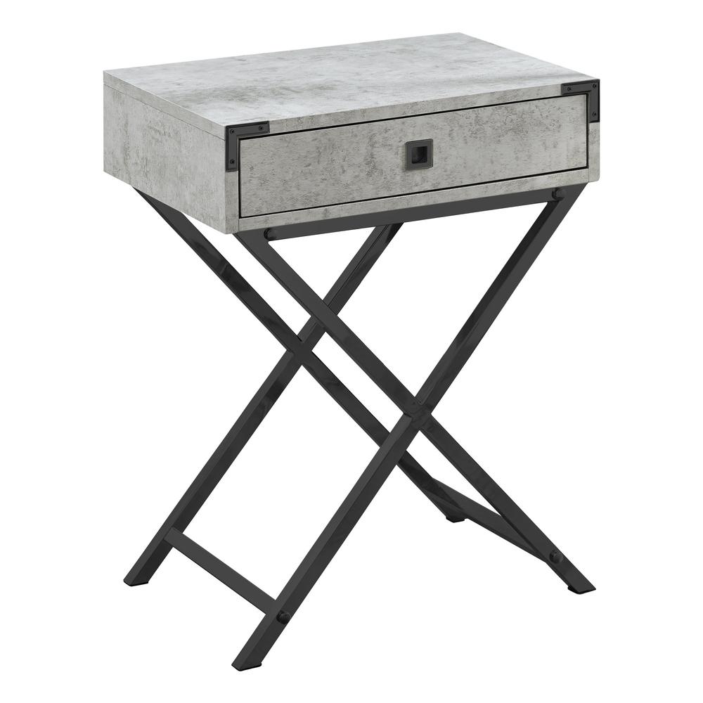Accent Table, Side, End, Nightstand, Lamp, Storage Drawer, Living Room. Picture 1