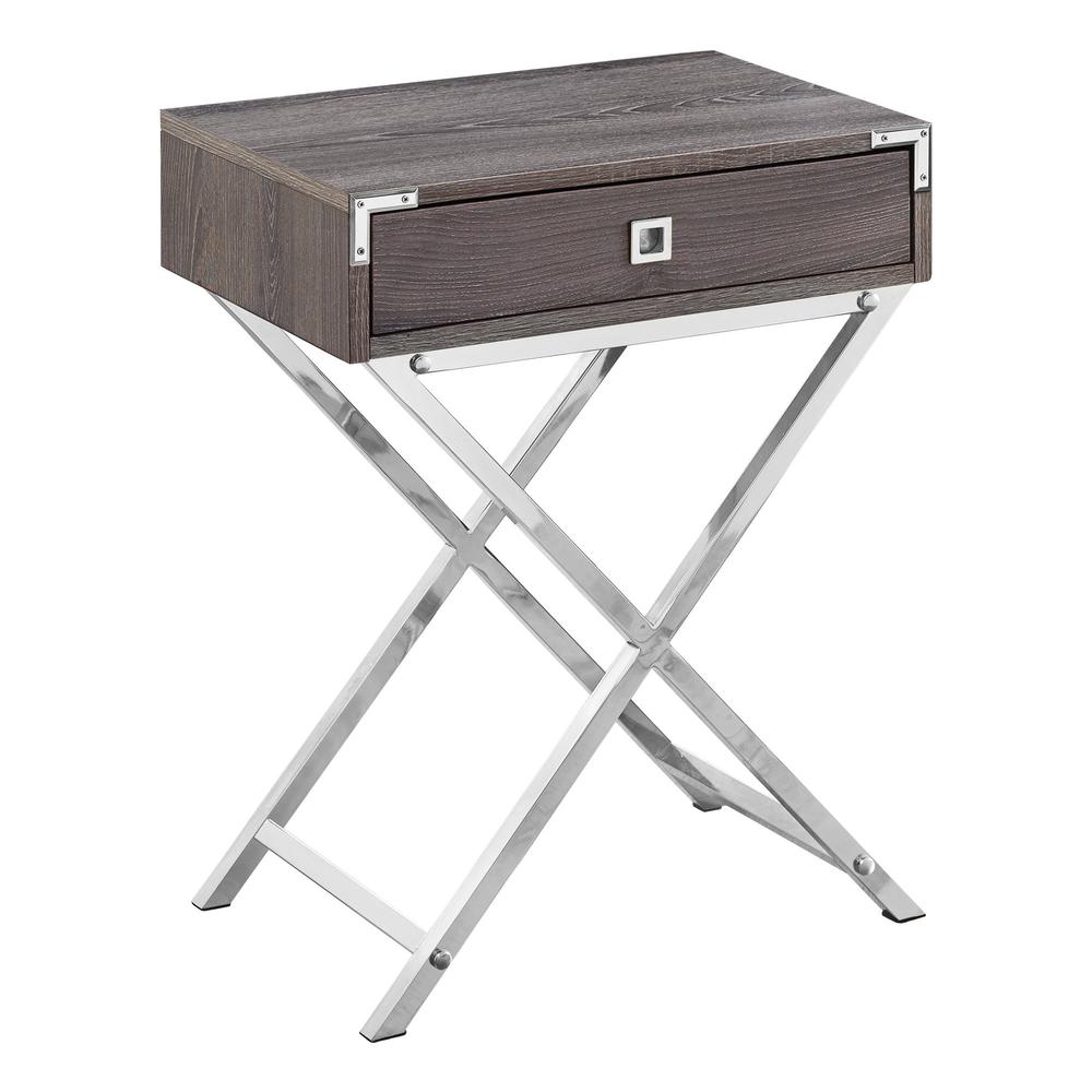 Accent Table, Side, End, Nightstand, Lamp, Storage Drawer, Living Room. Picture 1