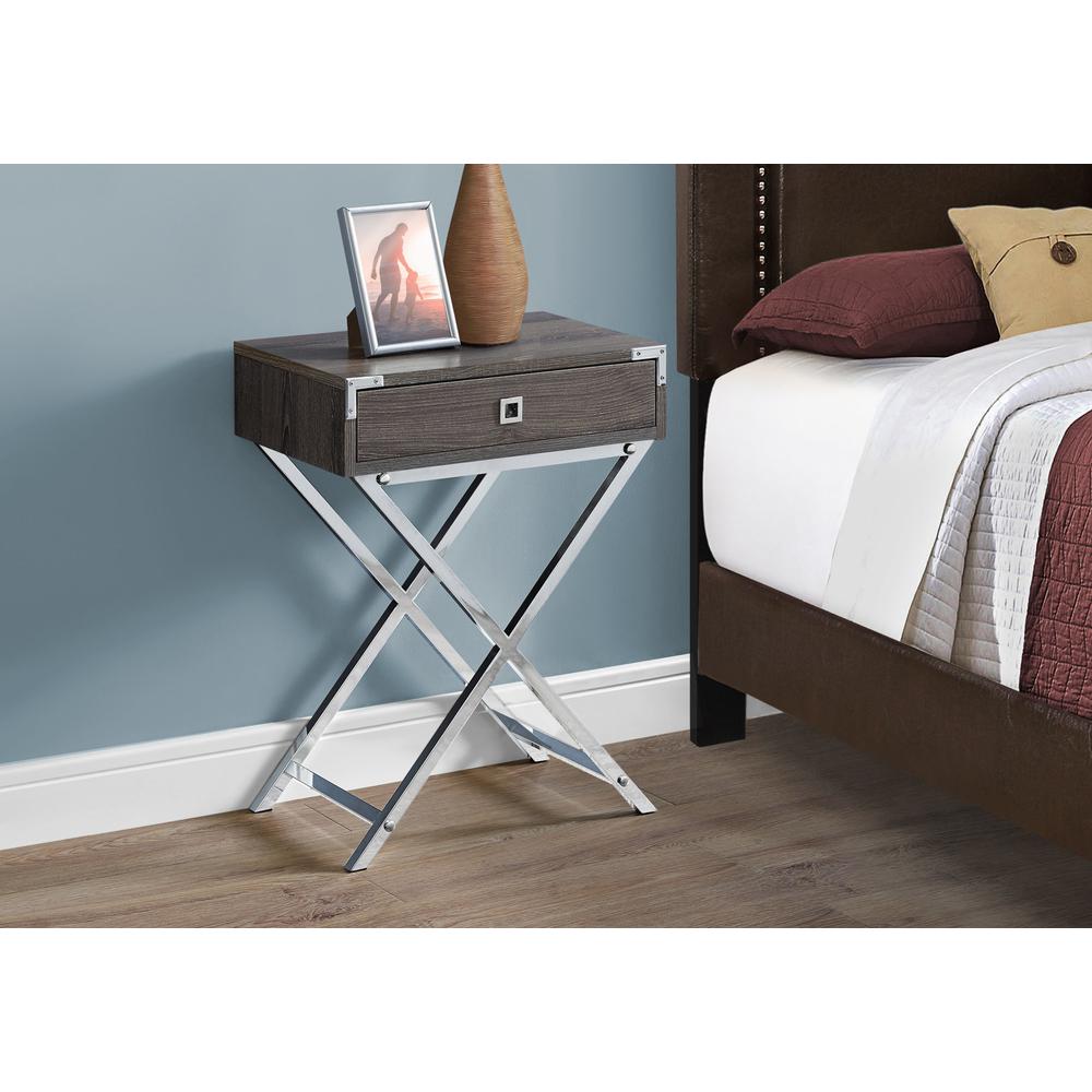 Accent Table, Side, End, Nightstand, Lamp, Storage Drawer, Living Room. Picture 3