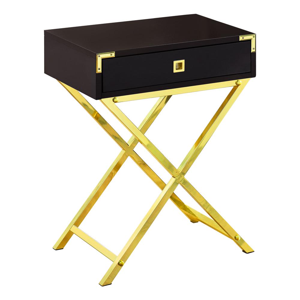 Accent Table, Side, End, Nightstand, Lamp, Storage Drawer, Living Room. Picture 1