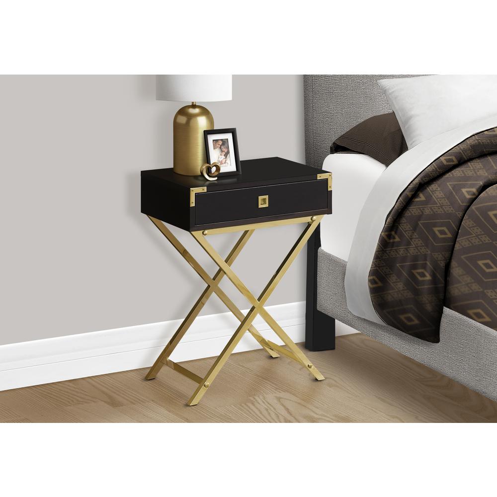 Accent Table, Side, End, Nightstand, Lamp, Storage Drawer, Living Room. Picture 3