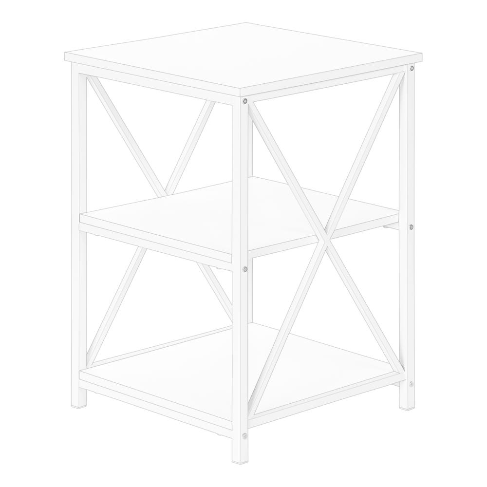 Accent Table, Side, End, Nightstand, Lamp, Living Room, Bedroom. Picture 1