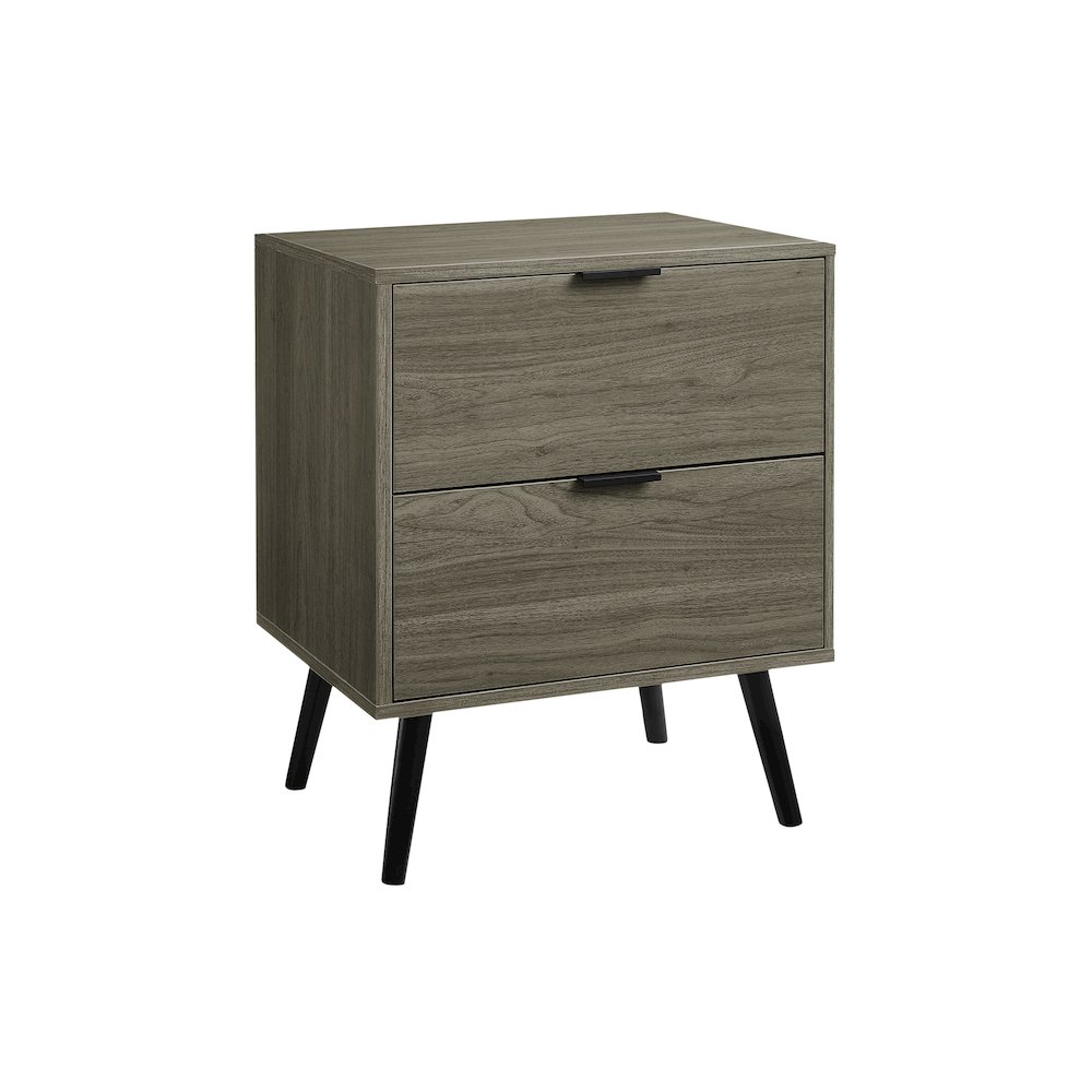 Accent Table, Storage Drawer, Grey Laminate, Modern, Contemporary. Picture 1