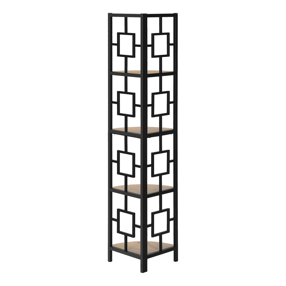 Bookshelf, Bookcase, Etagere, Corner, 4 Tier, 62H, Office, Bedroom. Picture 3