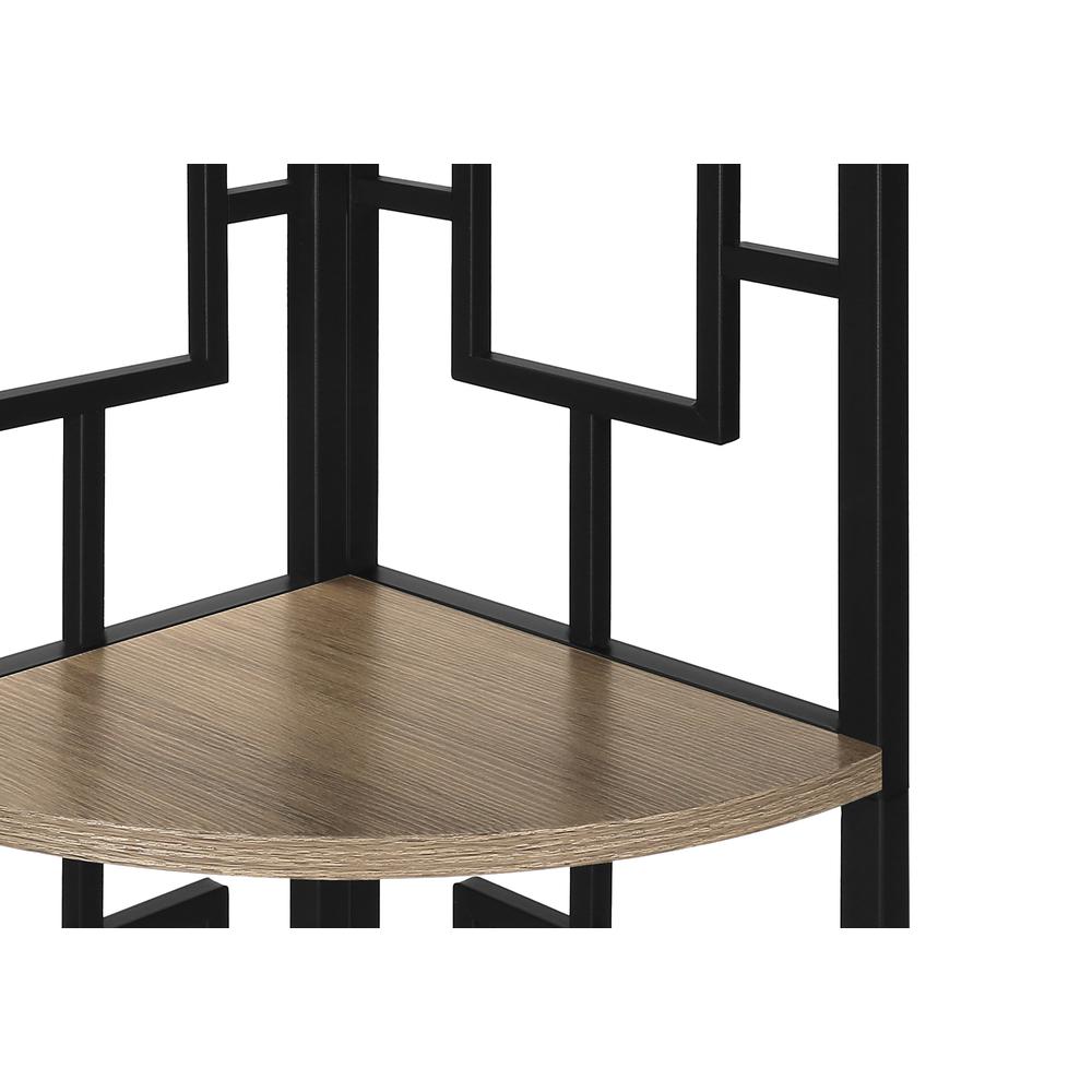 Bookshelf, Bookcase, Etagere, Corner, 4 Tier, 62H, Office, Bedroom. Picture 6