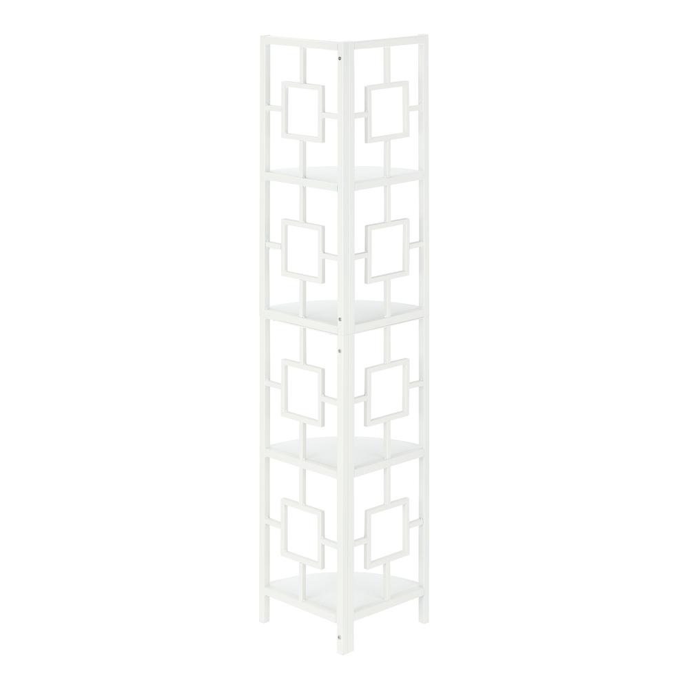 Bookshelf, Bookcase, Etagere, Corner, 4 Tier, 62H, Office, Bedroom. Picture 3