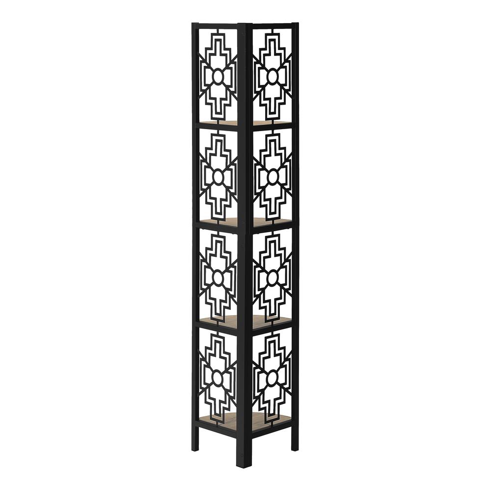 Bookshelf, Bookcase, Etagere, Corner, 4 Tier, 62H, Office, Bedroom. Picture 3