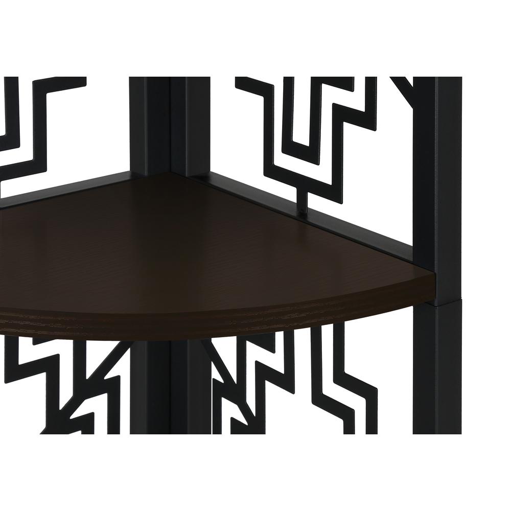 Bookshelf, Bookcase, Etagere, Corner, 4 Tier, 62H, Office, Bedroom. Picture 6
