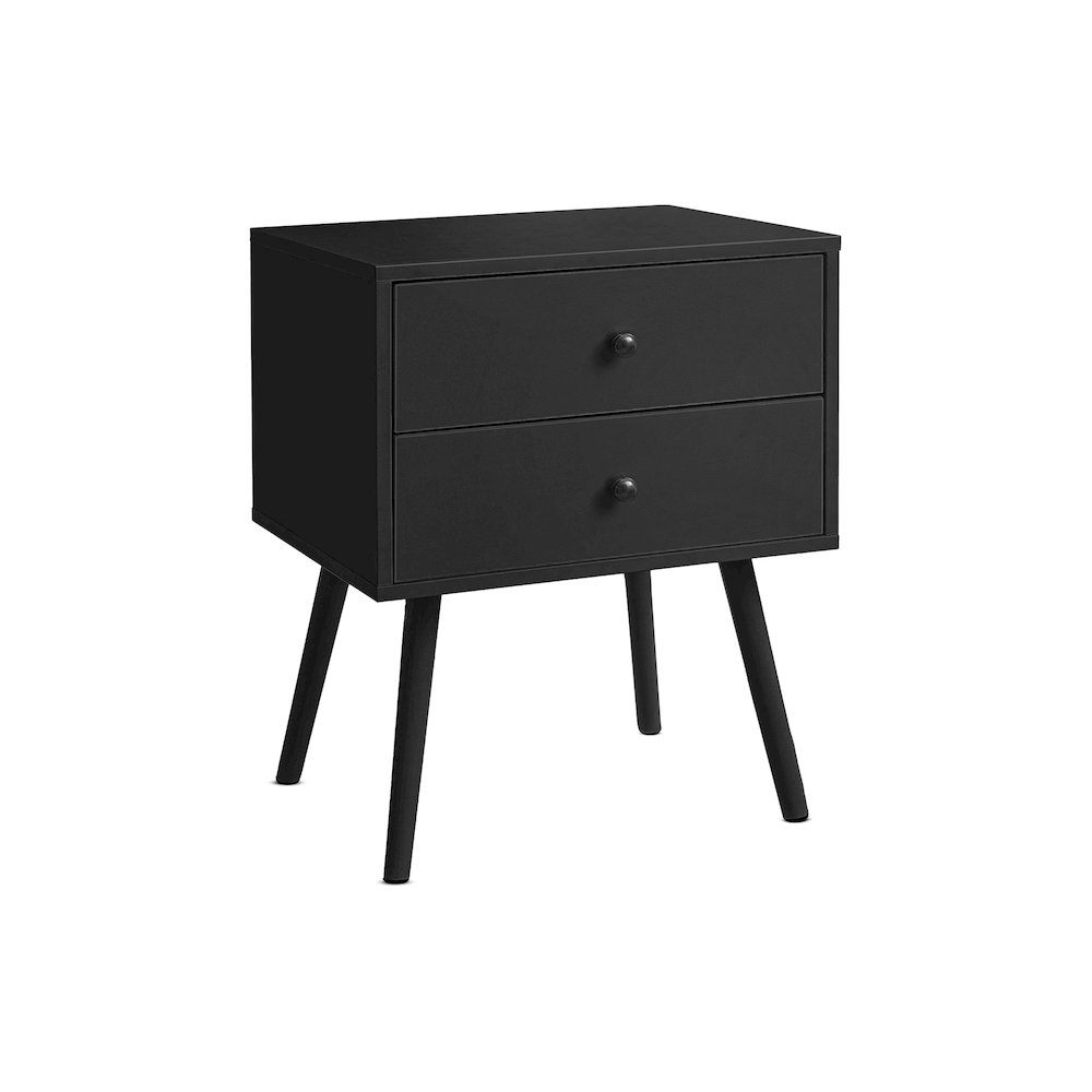 Accent Table, Storage Drawer, Black Laminate, Modern, Contemporary. Picture 1