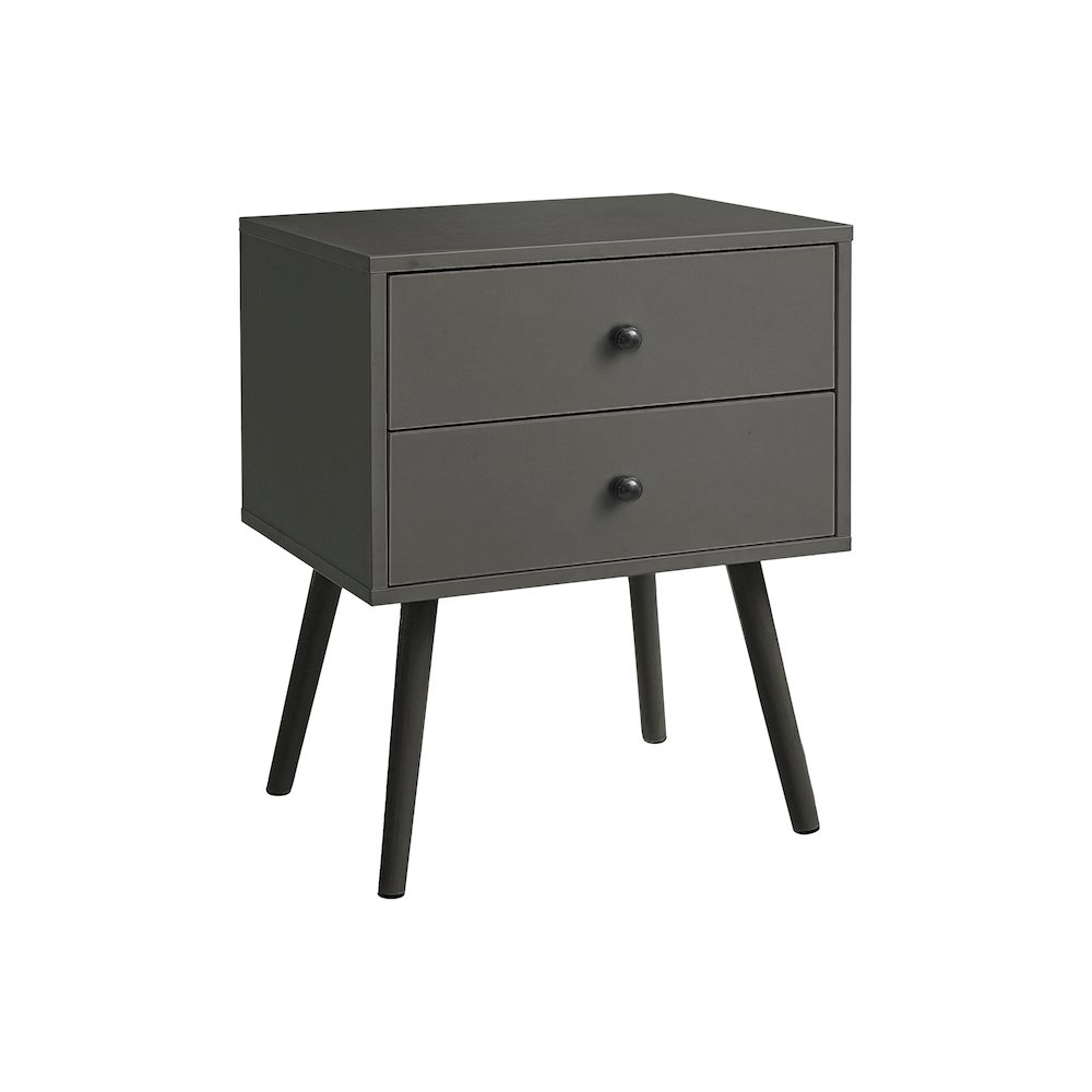 Accent Table, Storage Drawer, Grey Laminate, Modern, Contemporary. Picture 1