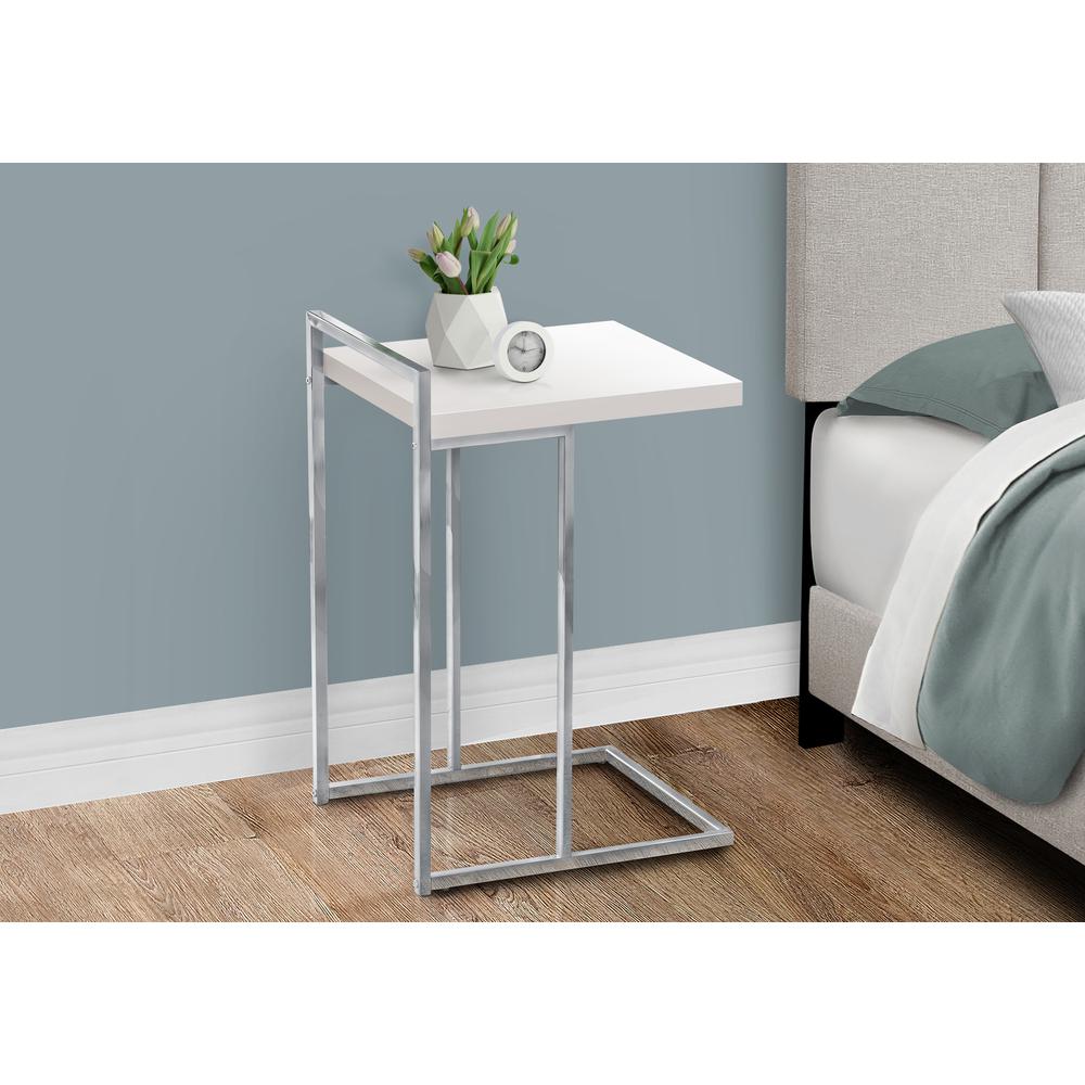Accent Table, C-shaped, End, Side, Snack, Living Room, Bedroom. Picture 9