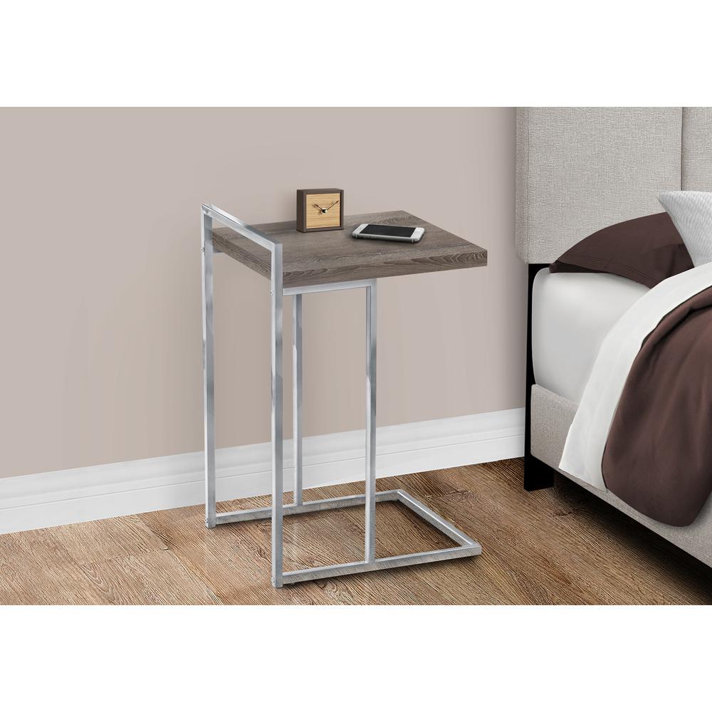 Accent Table, C-shaped, End, Side, Snack, Living Room, Bedroom. Picture 9