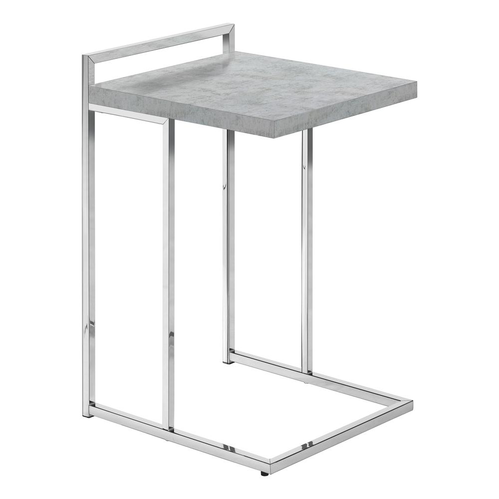 Accent Table, C-shaped, End, Side, Snack, Living Room, Bedroom. Picture 1