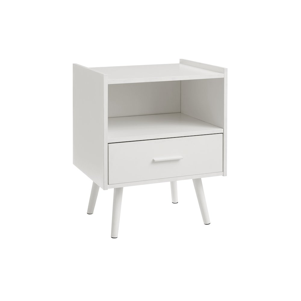 Accent Table,  Living Room, White Laminate, Contemporary, Modern. Picture 1