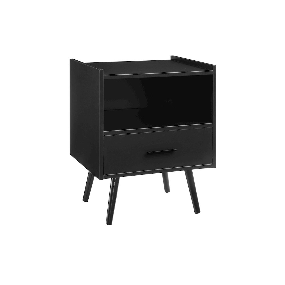 Accent Table,  Living Room, Black Laminate, Contemporary, Modern. Picture 1