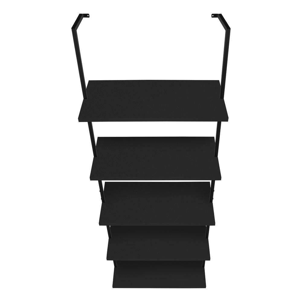 Bookshelf, Bookcase, Etagere, Ladder, 5 Tier, 72H, Office, Bedroom. Picture 5