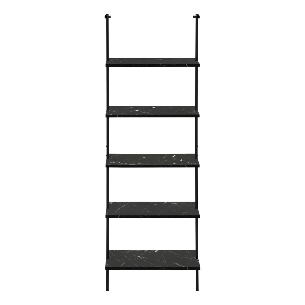 Bookshelf, Bookcase, Etagere, Ladder, 5 Tier, 72H, Office, Bedroom. Picture 4