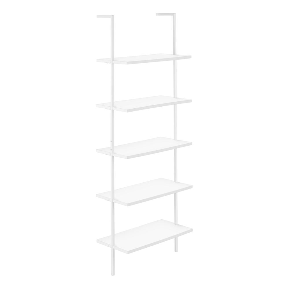 Bookshelf, Bookcase, Etagere, Ladder, 5 Tier, 72H, Office, Bedroom. Picture 1