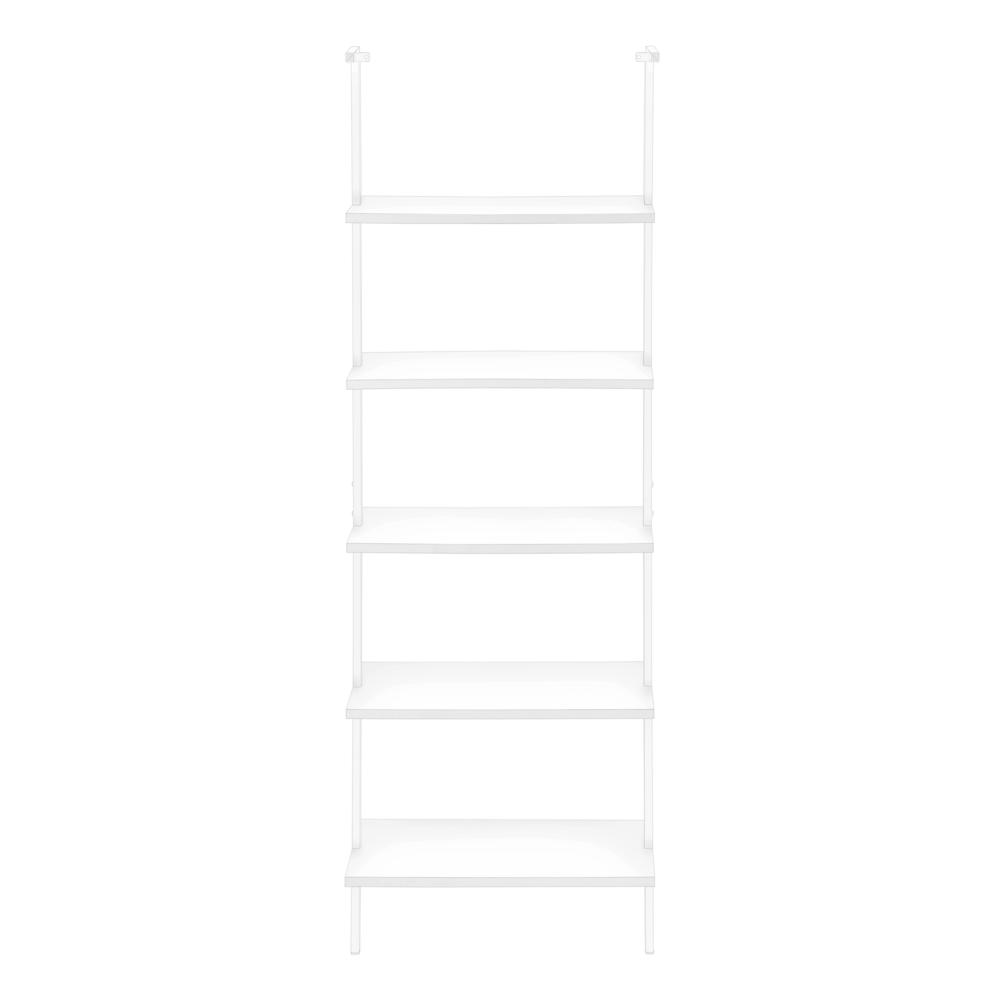 Bookshelf, Bookcase, Etagere, Ladder, 5 Tier, 72H, Office, Bedroom. Picture 4