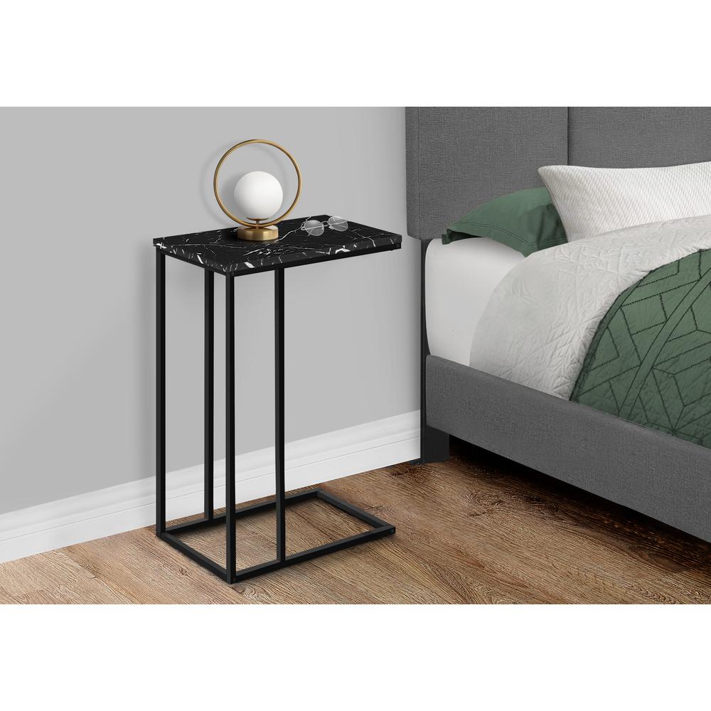 Accent Table, C-shaped, End, Side, Snack, Living Room, Bedroom. Picture 3