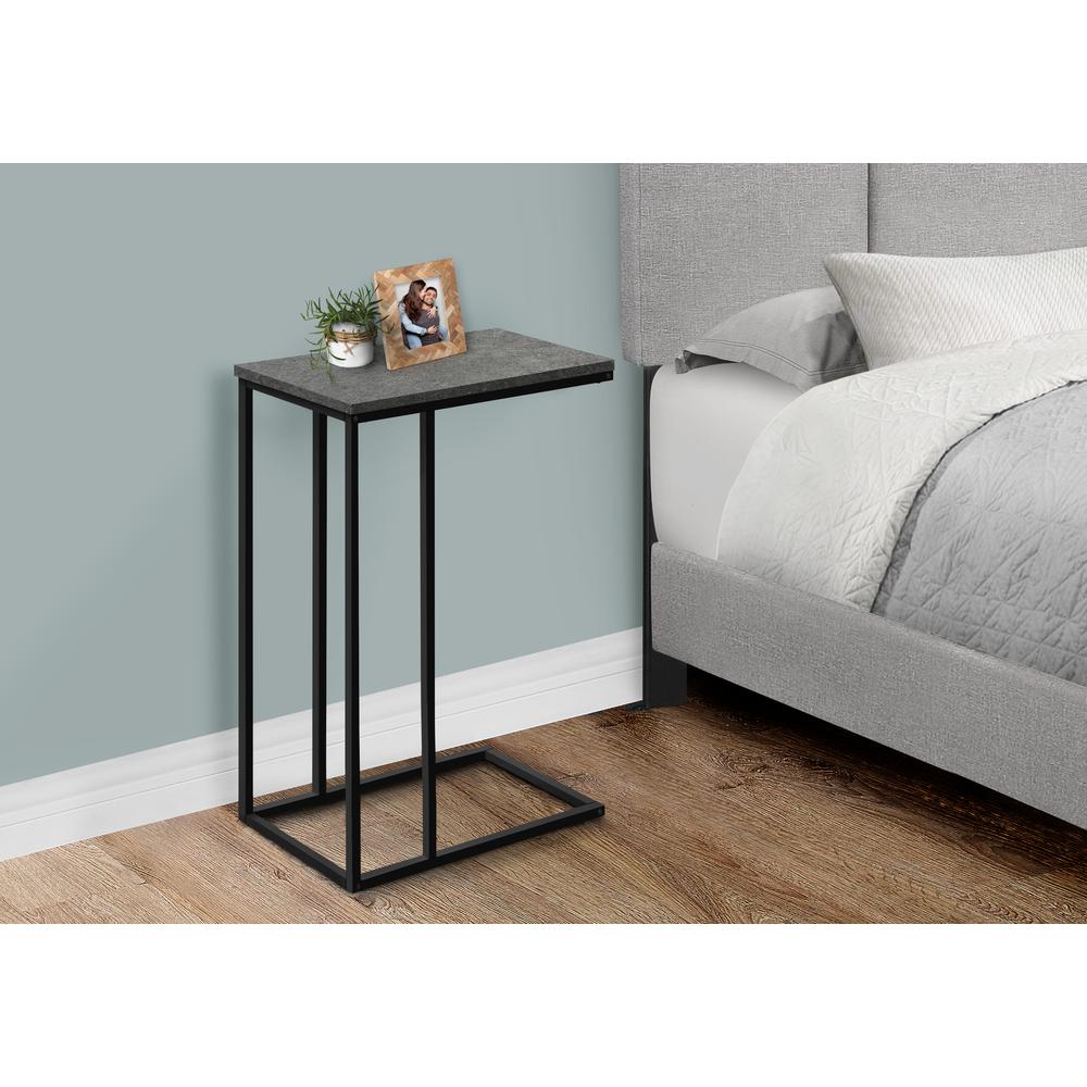 Accent Table, C-shaped, End, Side, Snack, Living Room, Bedroom. Picture 3