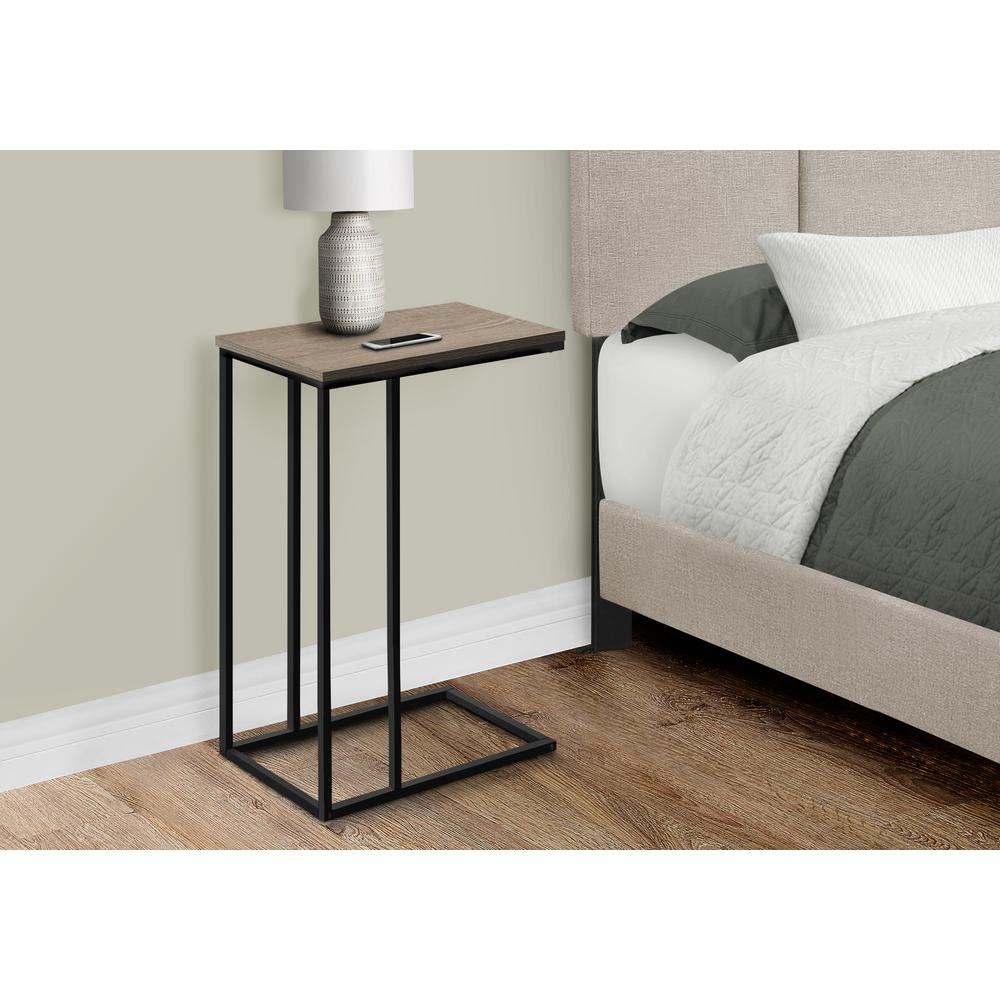 Accent Table, C-shaped, End, Side, Snack, Living Room, Bedroom. Picture 3