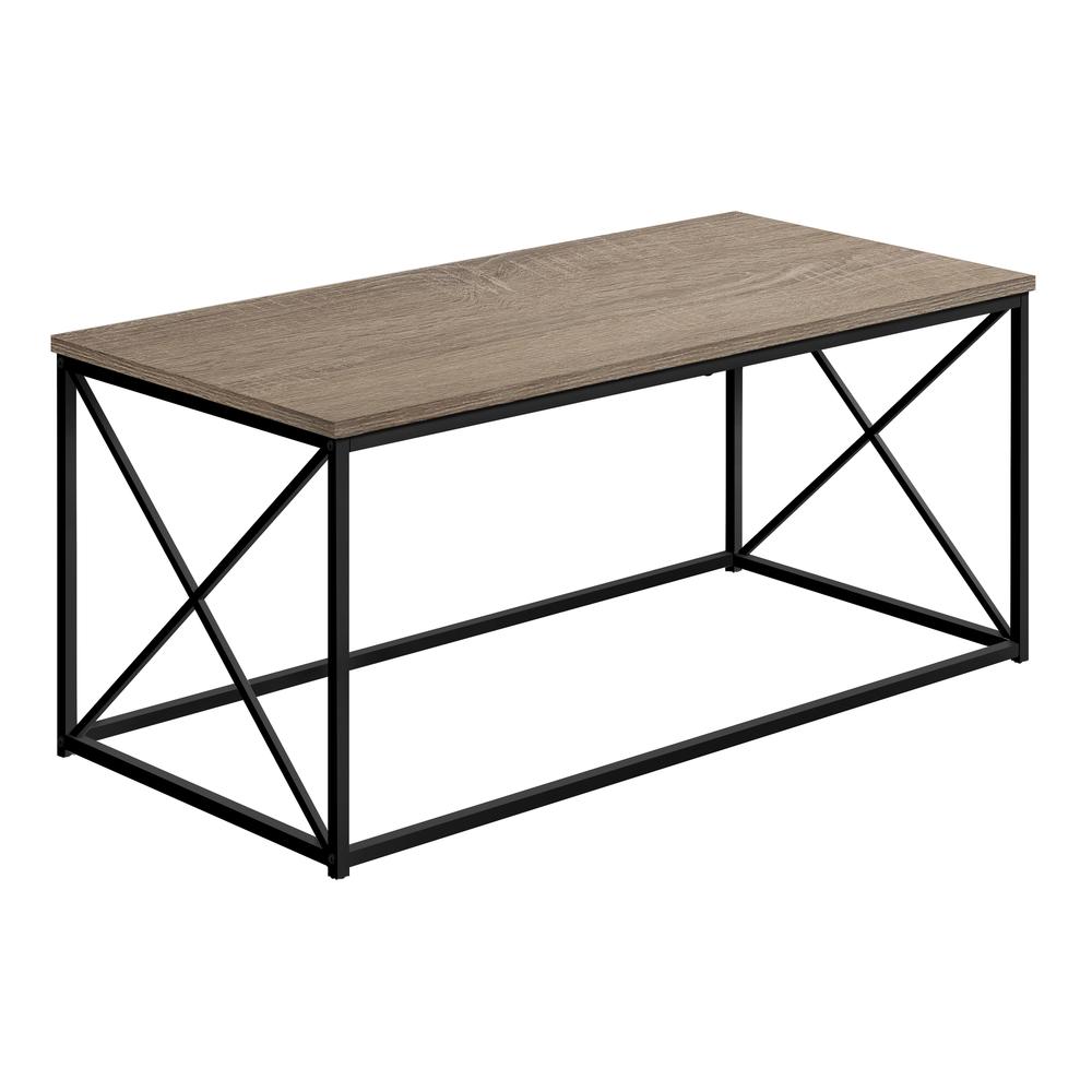 Coffee Table, Accent, Cocktail, Rectangular, Living Room, 40L, Brown Laminate. Picture 1