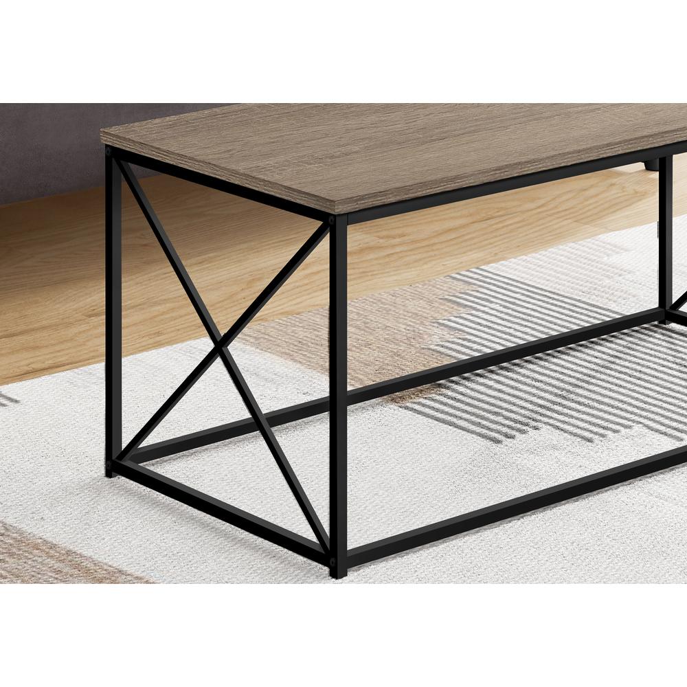 Coffee Table, Accent, Cocktail, Rectangular, Living Room, 40L, Brown Laminate. Picture 3