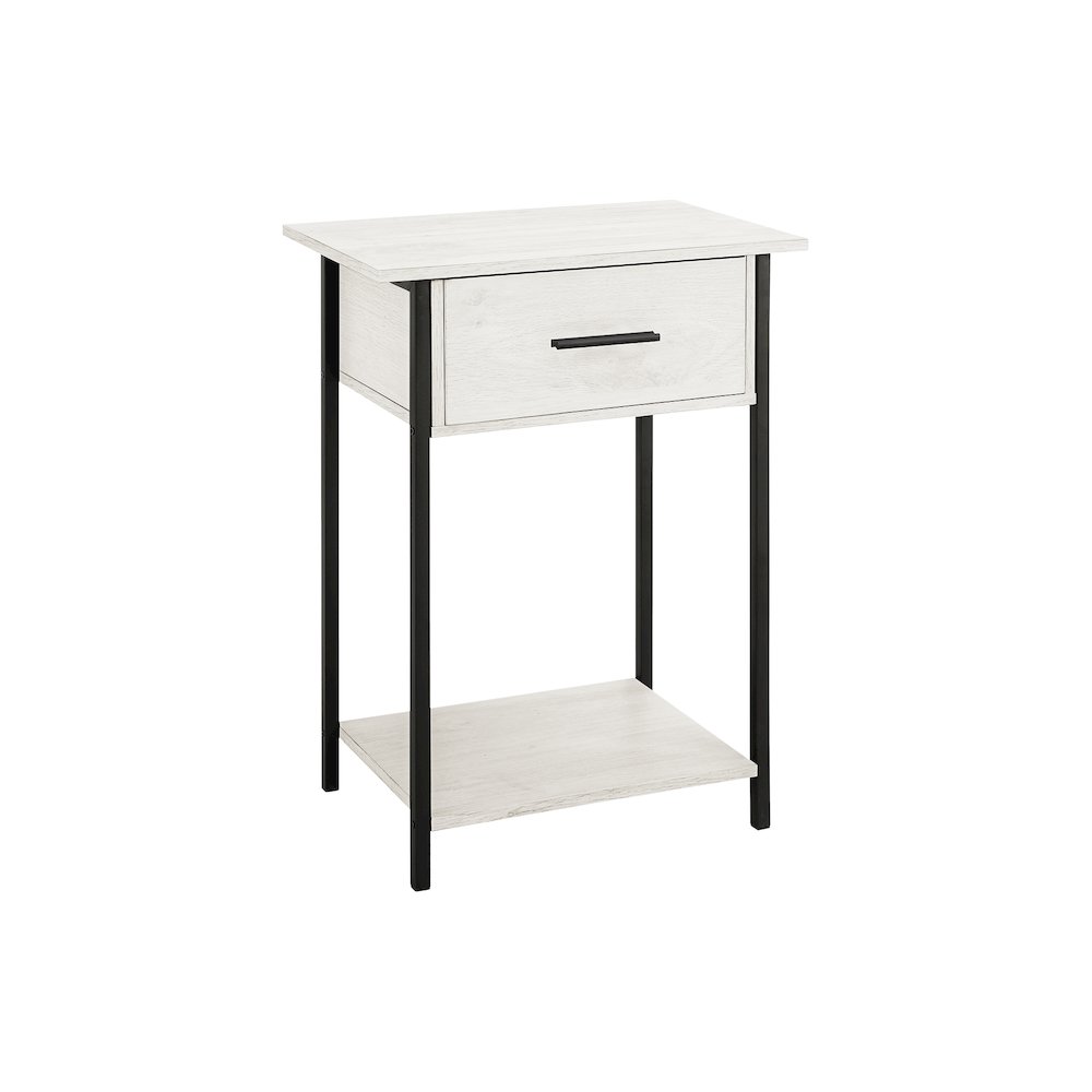 Accent Table, 2 Tier, End Black Metal, Contemporary. Picture 1