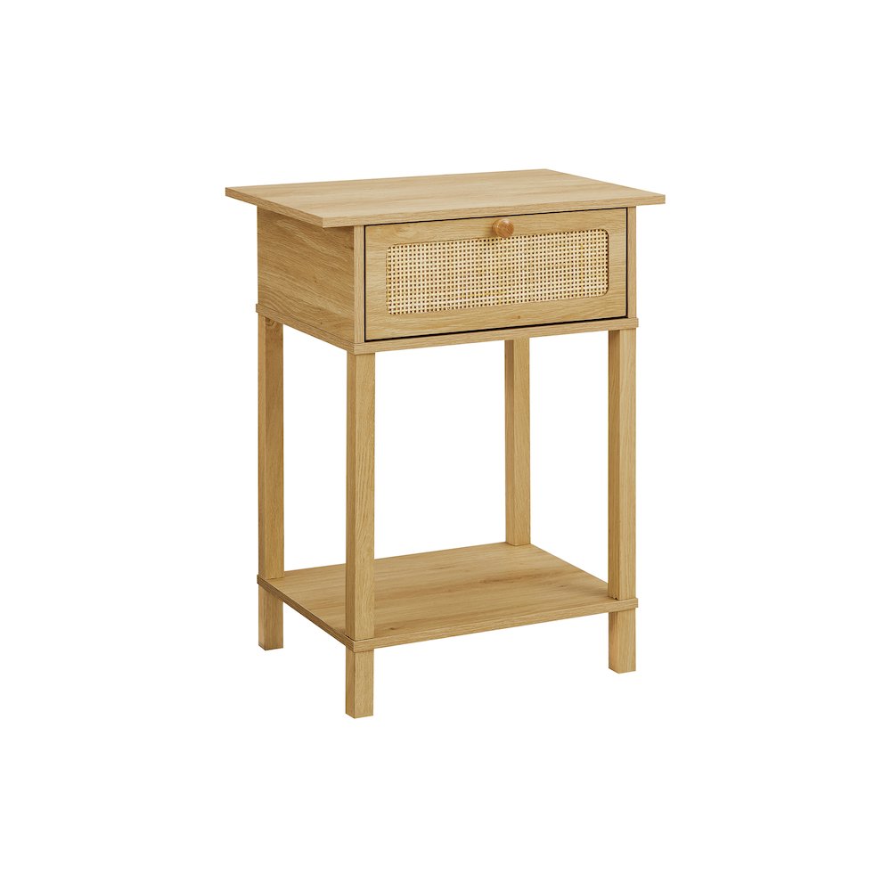 Accent Table, Bedroom, Living Room, Natural Laminate, Transitional. Picture 1