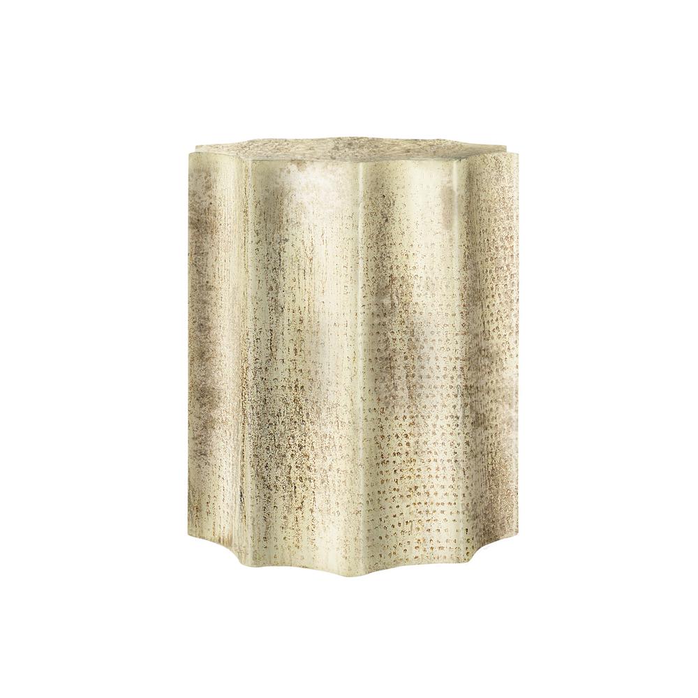 Accent Table, Drum, Side, End, Nightstand, Lamp, Living Room, Bedroom, Gold. Picture 1