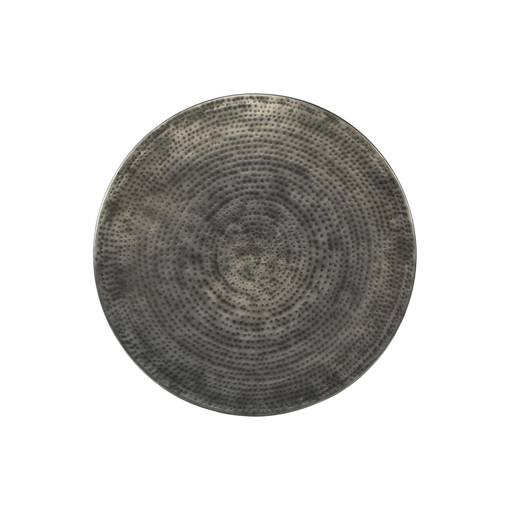Accent Table, Drum, Side, End, Nightstand, Lamp, Living Room, Bedroom, Grey. Picture 4
