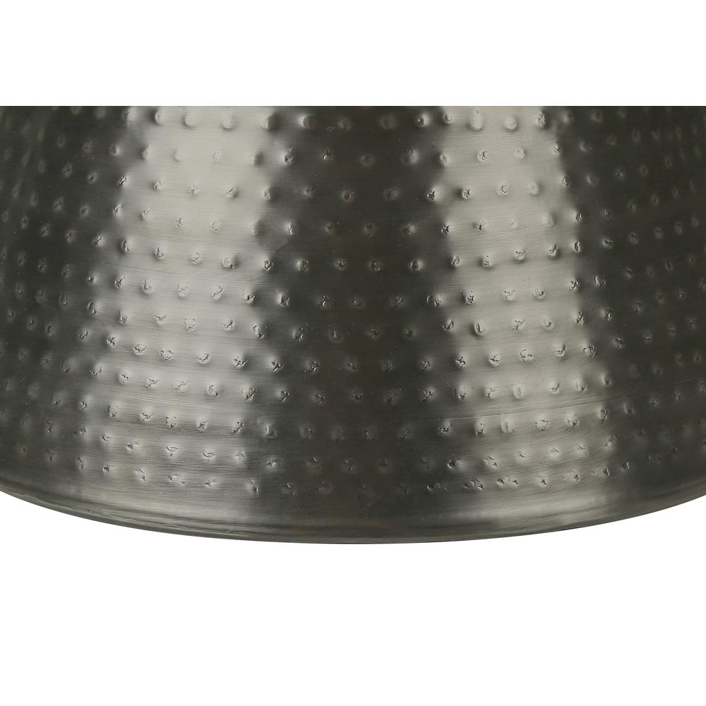 Accent Table, Drum, Side, End, Nightstand, Lamp, Living Room, Bedroom, Grey. Picture 3