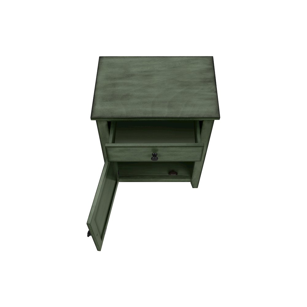 Transitional Accent Table in Green color. Picture 5
