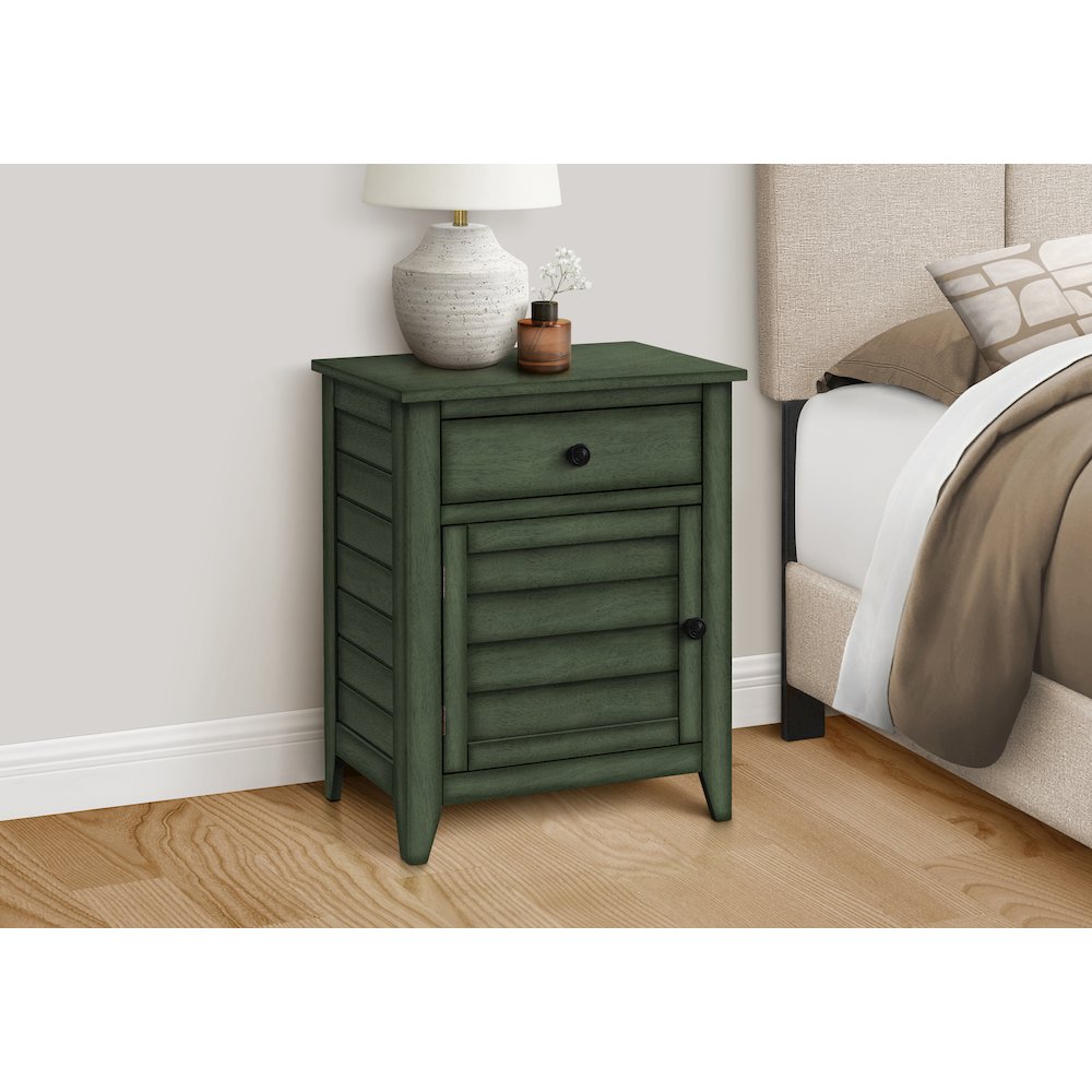 Transitional Accent Table in Green color. Picture 9