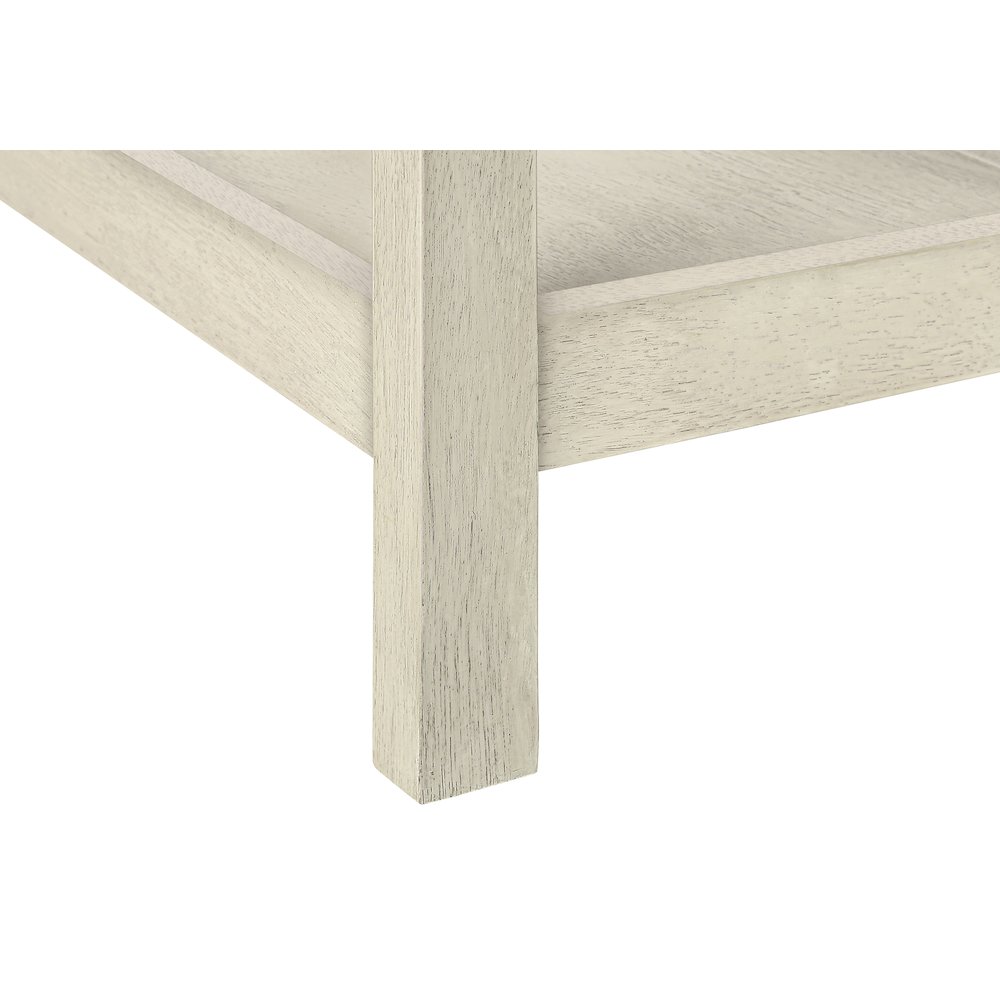Transitional Accent Table in White,Espresso color. Picture 7