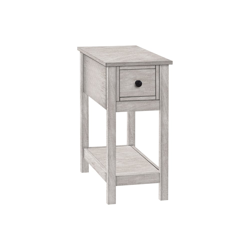 Transitional Accent Table in Washed Grey color. Picture 1