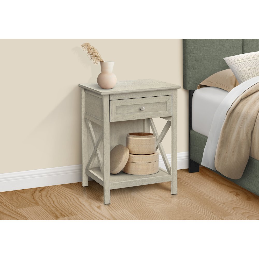 Transitional Accent Table in White color. Picture 9